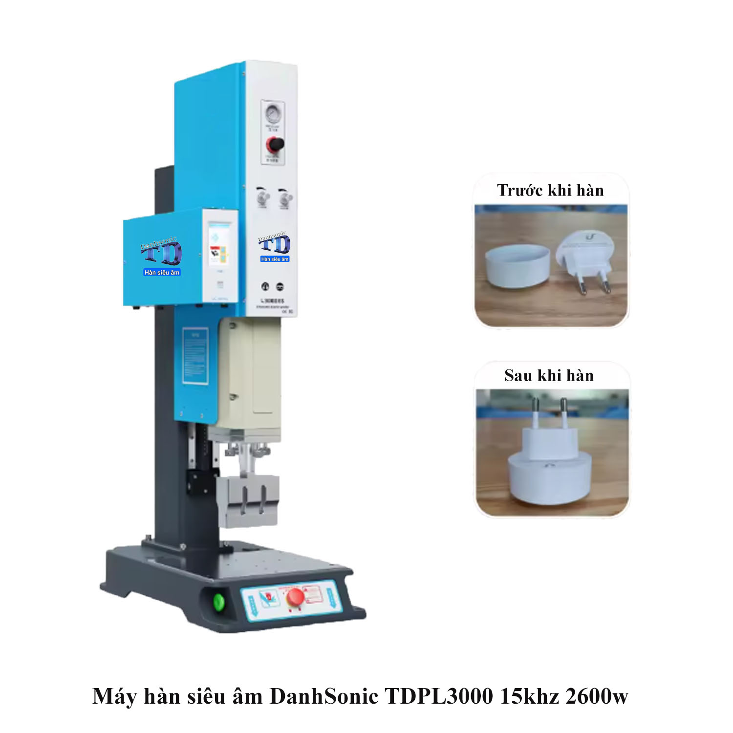 Máy hàn nhựa siêu âm 15khz 2600 Hàn Cốc Sạc Di Động